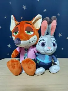 ディズニー　ズートピア2　ペアぬいぐるみ