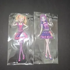 アイカツ　アクリルスタンド　大地のの　白樺リサ　フィギュア　カードダス　DCD