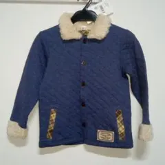 新品ラキエーべ　ボア付きキルティングカーディガン　120　ビケット　コンビミニ