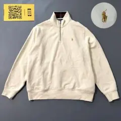 美品✨ポロ ラルフローレン ハーフジップ トレーナー XL ポニー刺繍 裏起毛