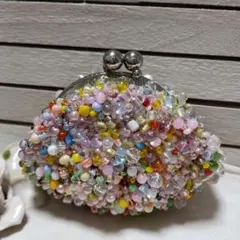 ハンドメイドビーズがま口