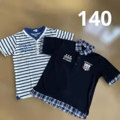 半袖Tシャツ　2枚セット　140 男の子のサムネイル