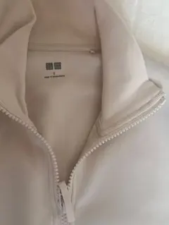 UNIQLO ホワイト フルジップパーカー S