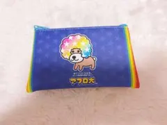 サンエックス　トレーディングフラットミニポーチ　アフロ犬