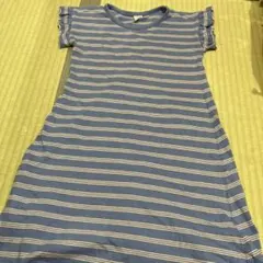 Samansa Mos2 Lagom ボーダーワンピース XL
