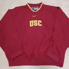ナイキ 南カリフォルニア大学 USCトロージャンズ Vネックプルオーバー M
