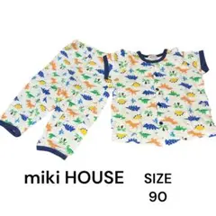 ミキハウス miki HOUSE 恐竜柄 パジャマ サイズ90のサムネイル