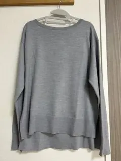 《OPAQUE.CLIP》春グレー 長袖ニット 38/M