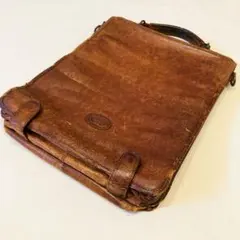 Mosolo　pelletterie　イタリア製　本革　レザー バッグ　ブラウン