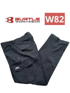 BURTLE バートル　カーゴパンツ 未使用に近い　ブラック W82のサムネイル
