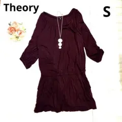 theory セオリー　チュニック　ボルドー　S　レーヨン　ワンピース