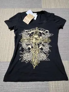d.i.a. 半袖Tシャツ ゴールドクロス　スカル柄のサムネイル