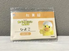 ひよこ 社員証 たべっ子どうぶつLAND