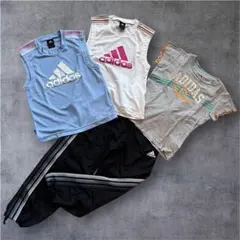 adidas 130サイズ 140サイズ セット 女の子