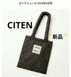 オトナミューズ 26年3月号付録 CITEN レオパード柄パフィートート