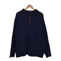 L.L.BEAN エルエルビーン ラムウールニットセーター　ハーフジップ　XXL