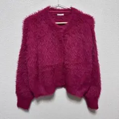 GU ニットカーディガン ピンク Sサイズ やわらか素材で上品映え