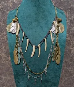 Handmade　民族系　エスニック系　多重ネックレス