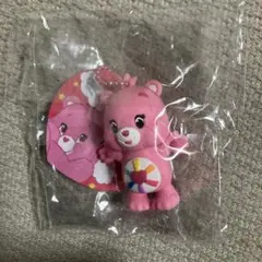 ケアベア ラバーマスコットピンク フィギュア キーホルダー