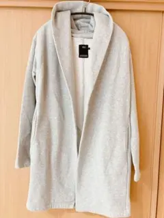 AZUL BY MOUSSY グレー　フード付きロングコート　Sサイズ