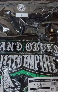 新日本プロレス オーカーン＆HENARE Tシャツ（Lサイズ）