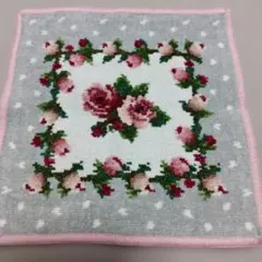 ▲Ｂ品・新品▼フェイラーハンカチ マイジュリエット グレー × ピンク
