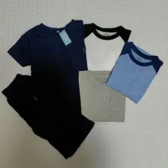 新品　男の子 半袖 上下セット 130cm セットアップ まとめ売り　綿100%