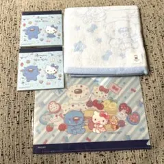 【新品・未開封】今治タオル メモ帳 ファイル ハローキティ みずほ銀行 あおまる