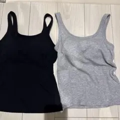 値下げ！2026年5月購入UNIQLO ブラトップ 2枚　ブラック グレー S