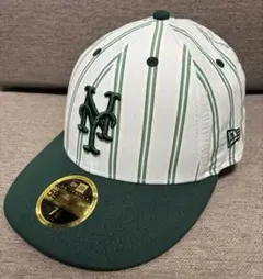 ニューエラ　メッツ　グリーンストライプ　ベースボールキャップ　カスタム　レア