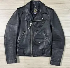 Schott ダブルライダースジャケット ブラック 32のサムネイル