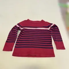 (サイズ120)UNIQLO ボーダー　クルーネック　ロンT