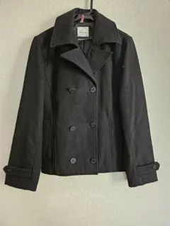 ★美品★ピーコート　黒濃紺　メンズＬ
