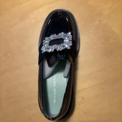 １回使用⭐︎ビジューリボンローファー35㌅ 1回使用⭐︎ビジューリボンローファー35㌅ - メルカリ