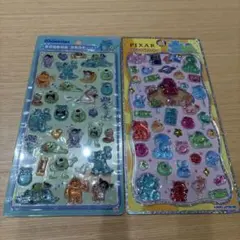 【正規品】プチドロステッカー トイストーリー モンスターズインク　２枚セット