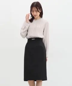 Honeys ストレッチウォッシャブルビット付タイトスカートのサムネイル