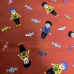 てぬぐい　大阪のおばちゃん　ヒョウ柄のサムネイル