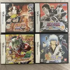 4点セット DSソフトNARUTO BLEACH アイシールド21 銀魂