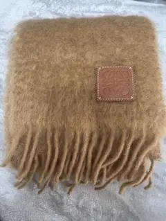 LOEWE ウール マフラー フリンジ付き