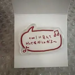 &TEAM NICHOLAS ニコラス アクリルリング メッセージ