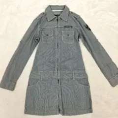 00s y2k 平成ギャル ミニワンピース ミリタリー シャツワンピース