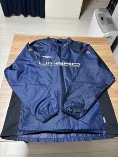 【訳あり】アンブロ ピステ 上下セット L/O ネイビー サッカー 練習着
