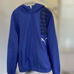 プーマ　メンズ　フルジップ撥水ウインドブレーカー　Lサイズ　ブルー