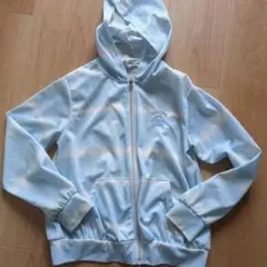 CuteLess Decor 水色 フルジップパーカー 160