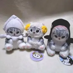 mofusand アミューズメント ひつじにゃん 海の生き物にゃん イカ 黒サメ