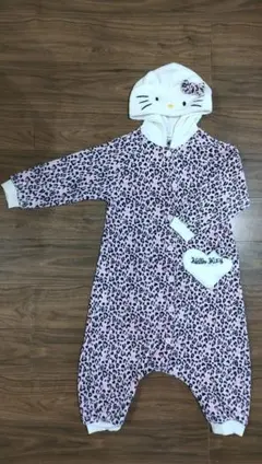 ハローキティ ヒョウ柄 着ぐるみパジャマ size130