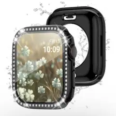 【フルカバー保護】Puptoya アップルウォッチ カバー 40mm ブラック