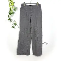 インプレッション スピックアンドスパン(M)ワイドパンツ ストライプ コットン