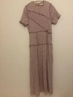 SNIDEL メローデザインワンピース　ピンク