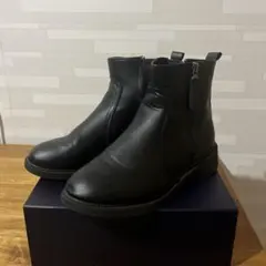 ブラックショートブーツ ジッパー付き